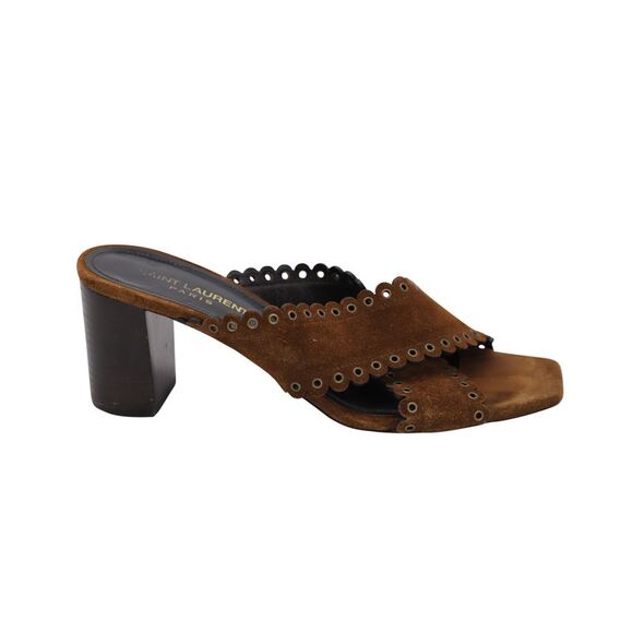 Pre Loved saint laurent Women brown Sandals - Picture 1 of 8